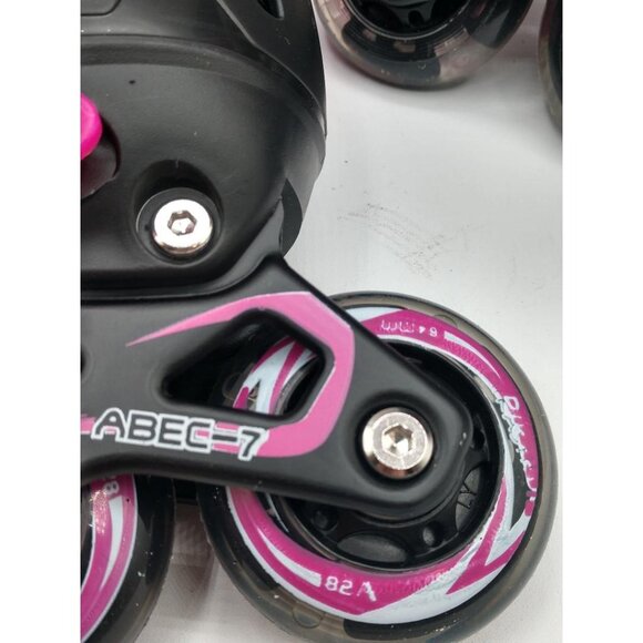 Adjustable Pink & Black Inline Skates By Dikashi With ABEC-7 Bearings - Picture 3 of 11